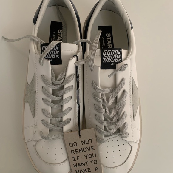 Golden Goose Men's Stardan with star in ice-gray suede - Picture 3 of 6